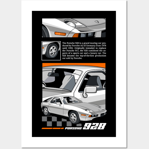 928 Grand Touring Car Wall Art by milatees